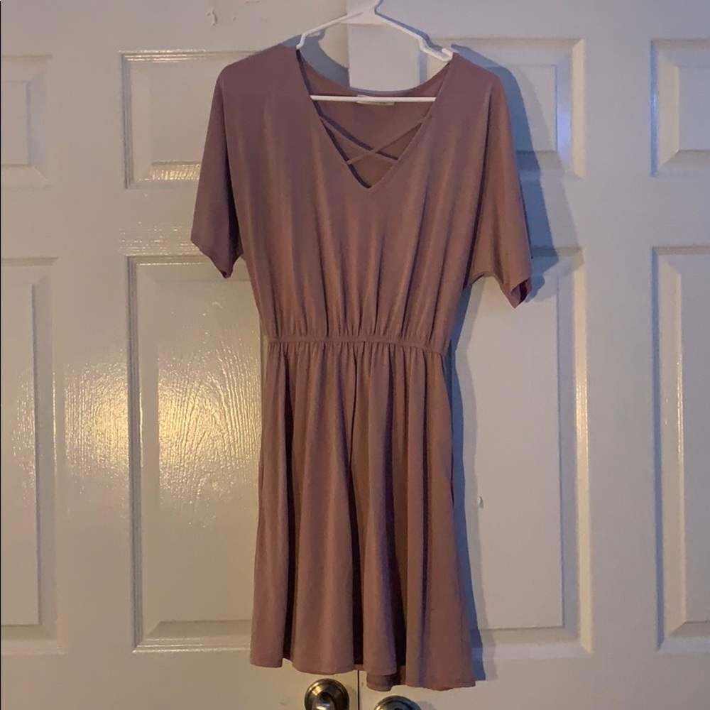 Mauve mini dress